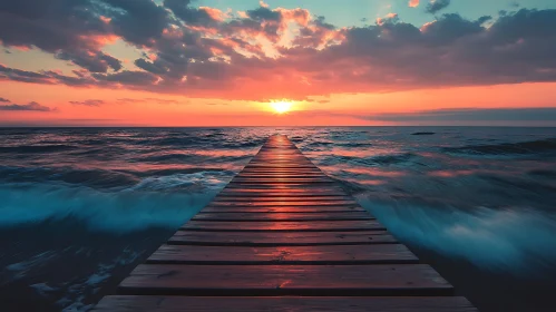 Peaceful Dock View at Sunset