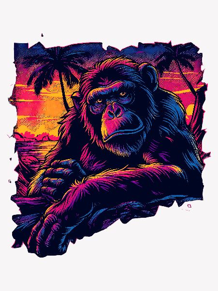 POD Design Tropical Monkey Art