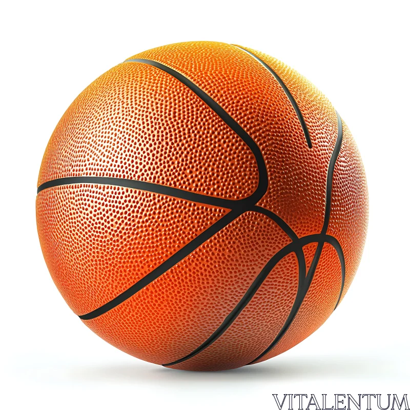 Orange Basketball AI Image