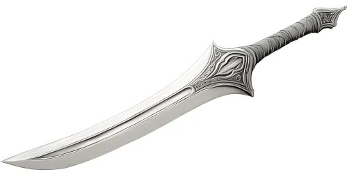 Ornate Hilt Silver Blade Sword