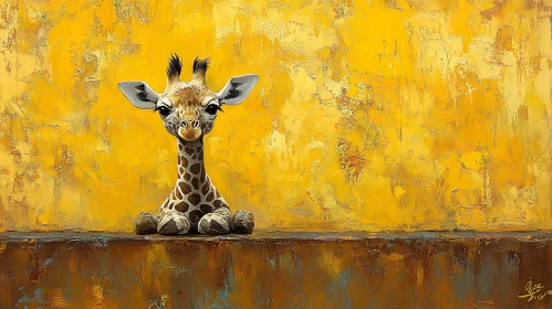 Whimsical Giraffe Art