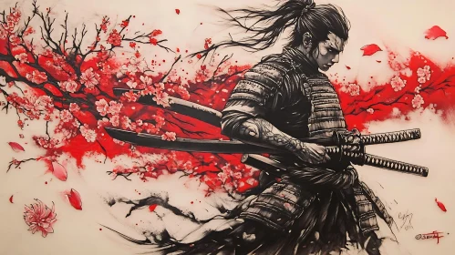 Warrior in Bloom: A Samurai's Resolve