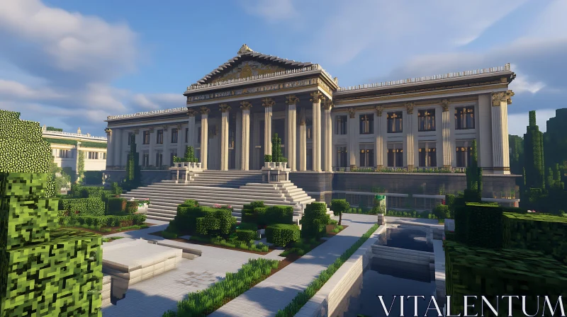 AI ART Minecraft Classical Architecture