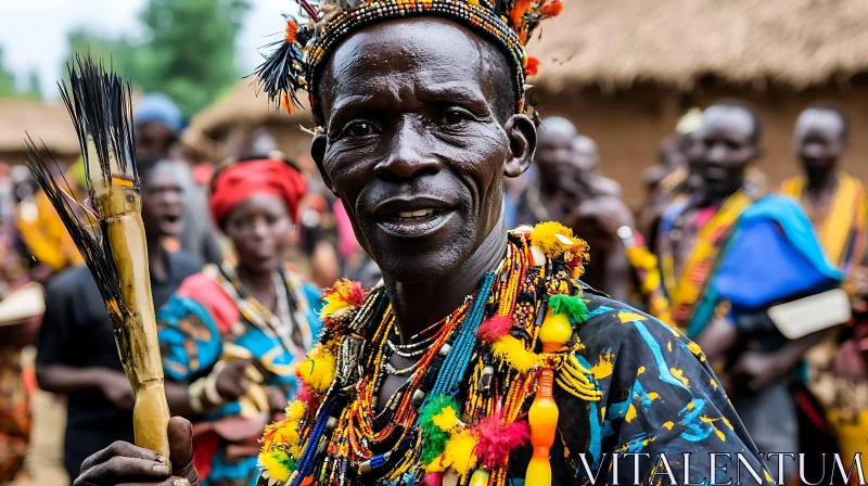 AI ART Man in Traditional African Attire