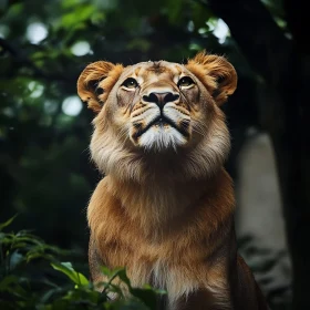 Lioness in Greenery