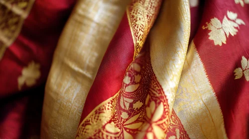 Luxurious Silk Fabric Close-up