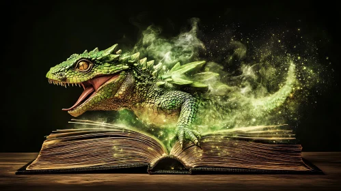 Magical Dragon Book Art