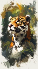 Artistic Representation of a Jaguar