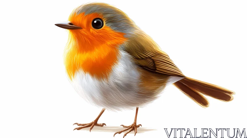 Robin Bird Art AI Image