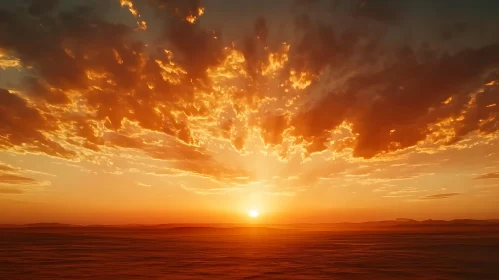 Tranquil Sunset Seascape