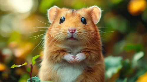 Charming Hamster Amidst Nature