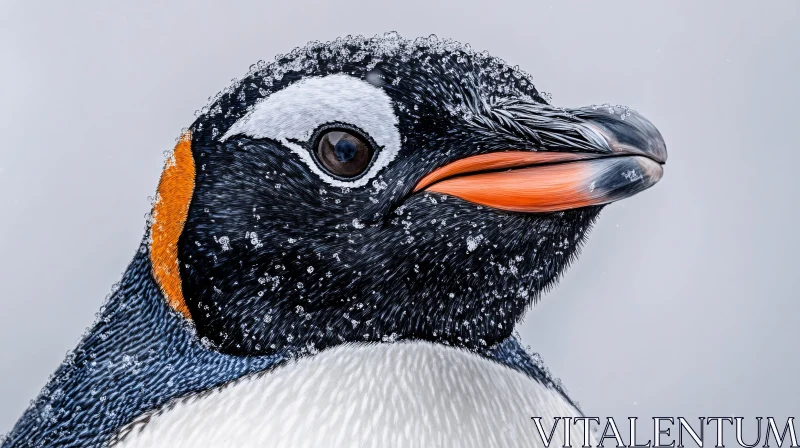 Icy Penguin Headshot AI Image