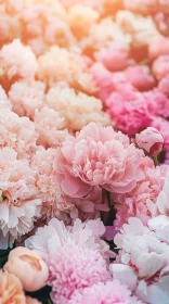 Ravishing Pink Peonies Flower Bed