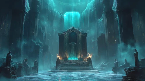 Ethereal Portal in Ancient Architecture