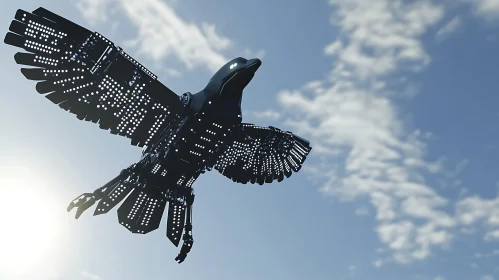 Mechanical Bird in Flight