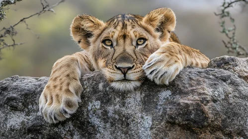 Resting Lion Cub