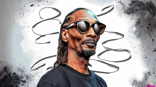 Modern Snoop Dogg Art Portrait