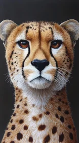Amber-Eyed Cheetah Close-Up