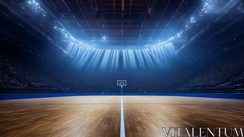 Basketball Court AI Image