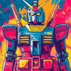 Colorful Robot Illustration