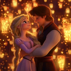 Enchanted Evening: A Couple's Tender Moment