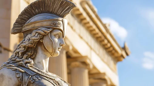 Classical Sculpture of Athena in Greece