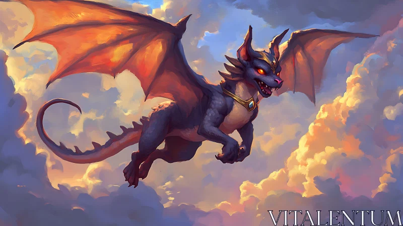 AI ART Dragon in the Sky