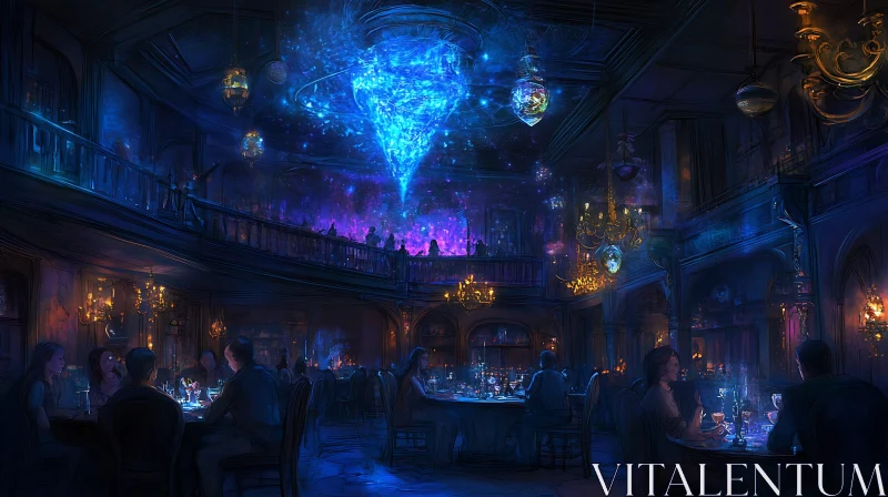 Night at the Starlight Restaurant AI Image