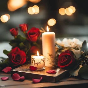 Hopeful Roses and Candlelight