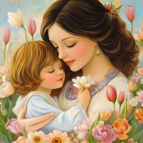 Tender Moment: Mother and Child Portrait