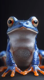 Vibrant Frog Portrait