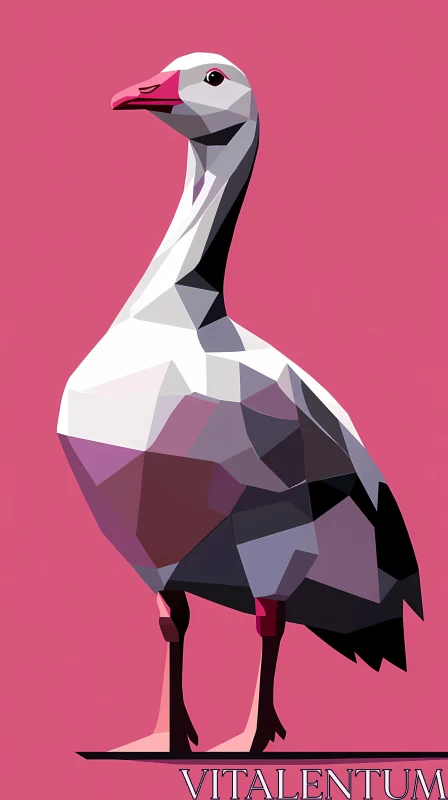 Geometric Bird Design AI Image