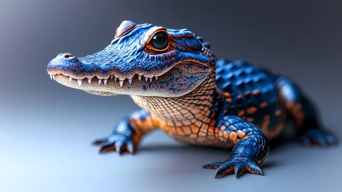 Colorful Alligator Art