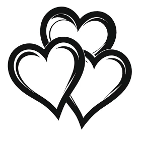 Three Hearts United in Affection