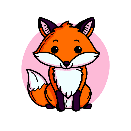 POD Design Charming Cartoon Fox T-Shirt Design | Cute Fox Art