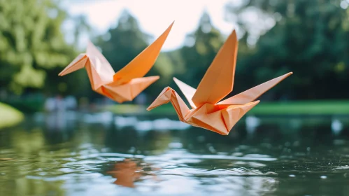 Paper Birds Reflection