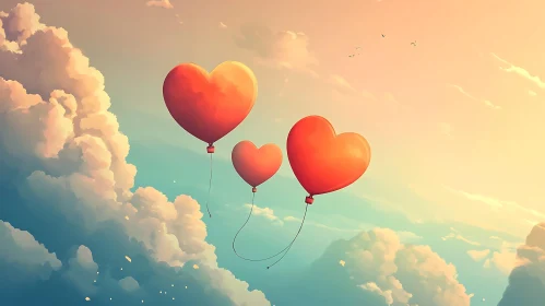 Love is in the Air: Heart Balloons