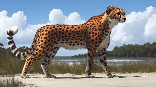 Graceful Cheetah in Natural Habitat