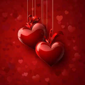 Hanging Hearts of Love