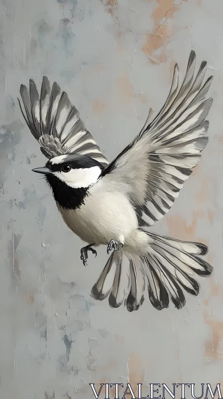 AI ART Illustration of a Flying Bird