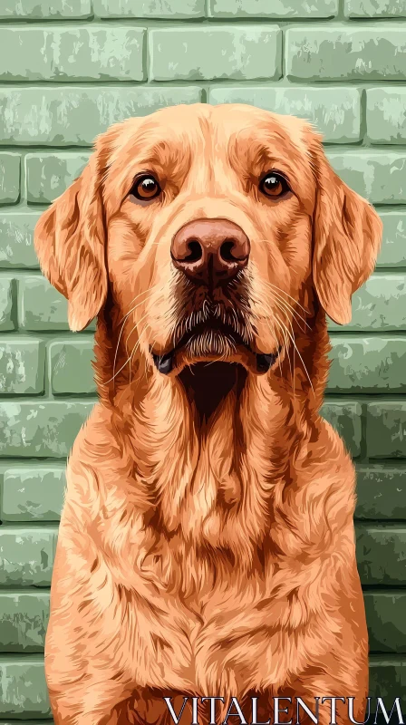 Dog Portrait Art AI Image