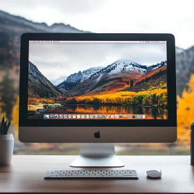 iMac Featuring Autumn Scenery