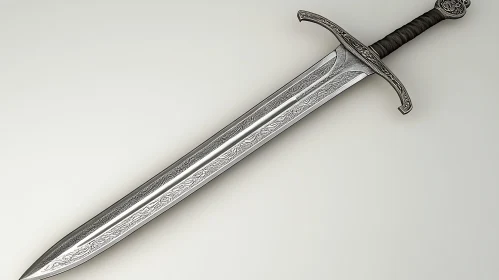 Decorated Silver Sword