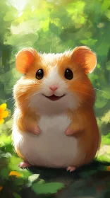 Adorable Hamster Portrait