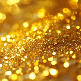 Shimmering Gold Dust Abstract