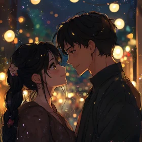 Romantic Anime Couple