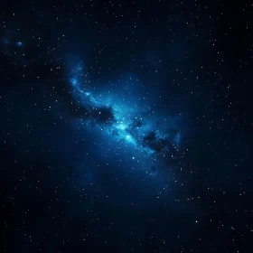 Cosmic Starry Sky with Nebula