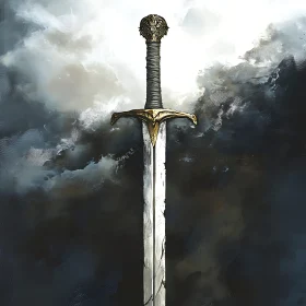 Fantasy Sword in the Clouds Artwork