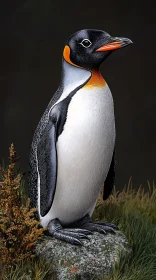 Regal Penguin with Vibrant Plumage