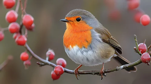 Robin on Berry-Laden Branch